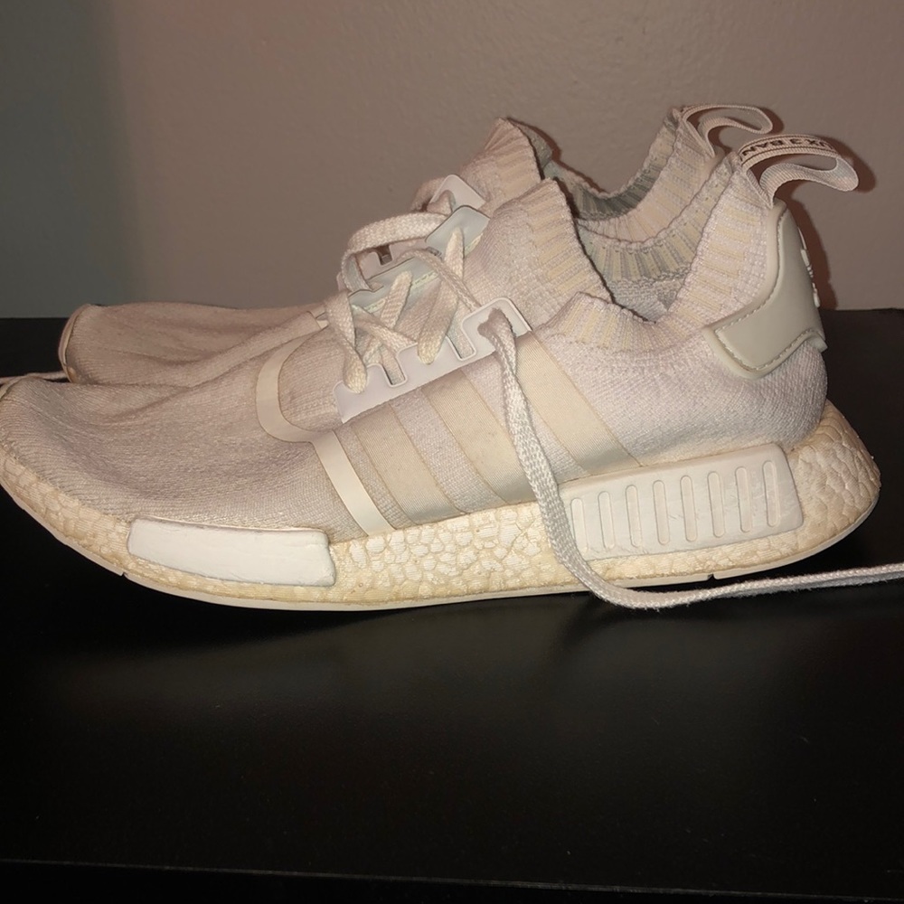 White Adidas NmDs
